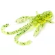 FISHUP Baffi Fly 3,81cm (10pcs.), #026 - Flo Chartreuse/Groen Plastic kunstaas