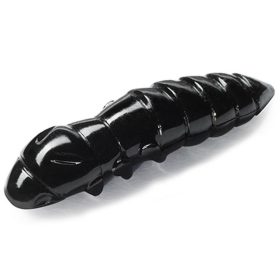 FISHUP Pupa 2,28cm (12pcs.), #101 - Black Plastic kunstaas