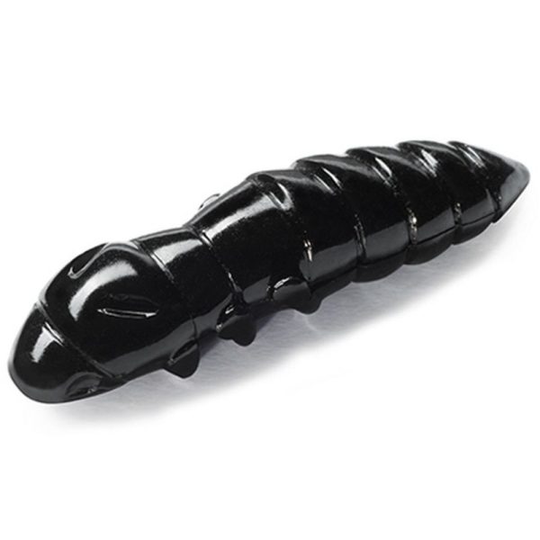 FISHUP Pupa 3,04cm (10 st.), #101 - Zwart Plastic kunstaas