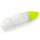 FISHUP Pupa 3,04cm (10pcs.), #131 - White/Hot Chartreuse Plastic kunstaas