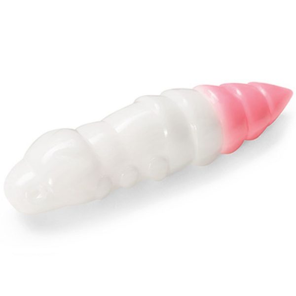 FISHUP Pupa 3,04cm (10pcs.), #132 - White/Bubble Gum Plastic kunstaas