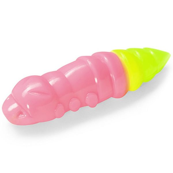 FISHUP Pupa 3,04cm (10pcs.), #133 - Bubble Gum/Hot Chartreuse Plastic kunstaas