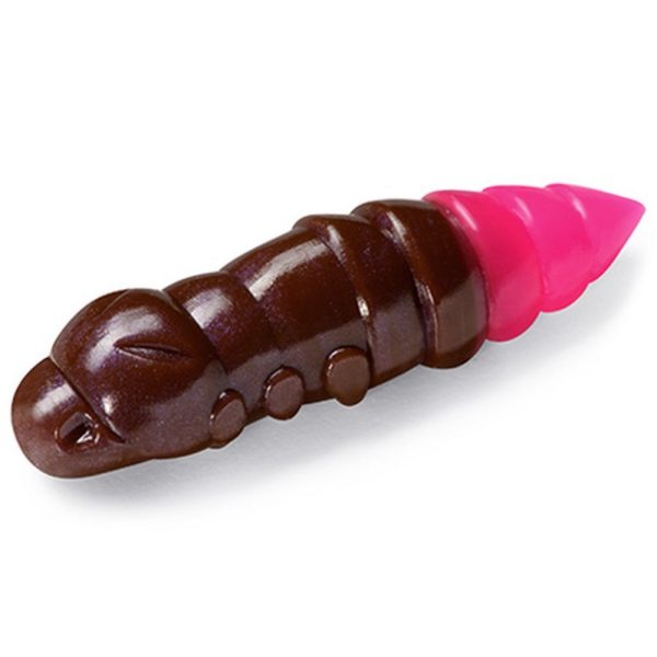 FISHUP Pupa 3,04cm (10pcs.), #139 - Earthworm/Hot Pink Plastic kunstaas