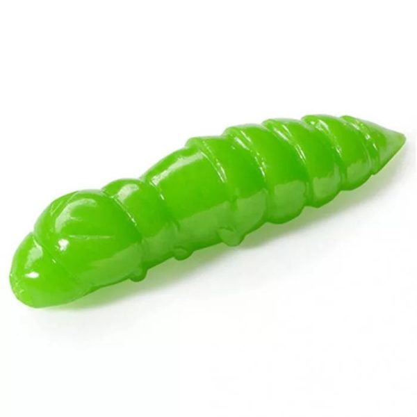 Fishup Pupa Cheese 3,81cm #105 Apple Green Plastic Kunstvis 8st.