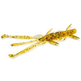  FISHUP Shrimp 7,62cm (9pcs.), #036 - Caramel/Green & Black Kunststof kunstaas