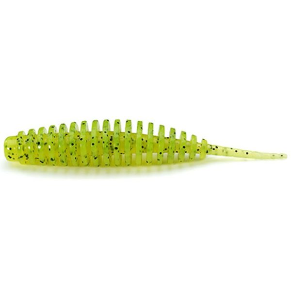 FISHUP Tanta 5,08cm (9 st.), #055 - Chartreuse/Zwart Plastic kunstaas