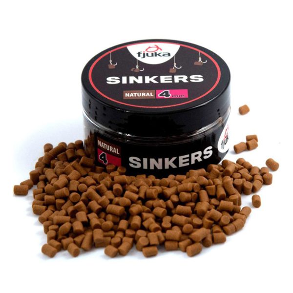 Fjuka Sinkers Natural 4mm Zinkend Haakaas 50gr
