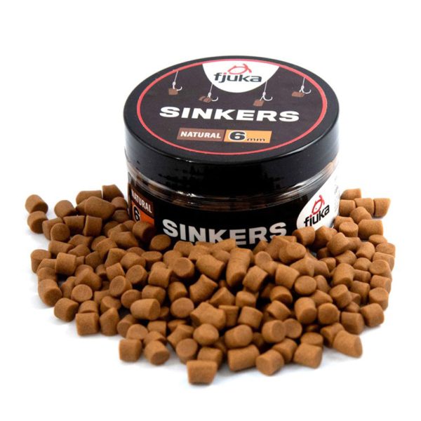 Fjuka Sinkers Natural 6mm Zinkend Haakaas 50gr