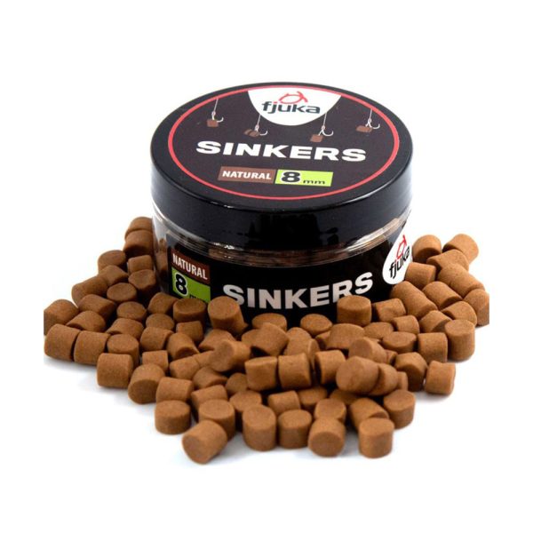 Fjuka Sinkers Natural 8mm Zinkend Haakaas 50gr