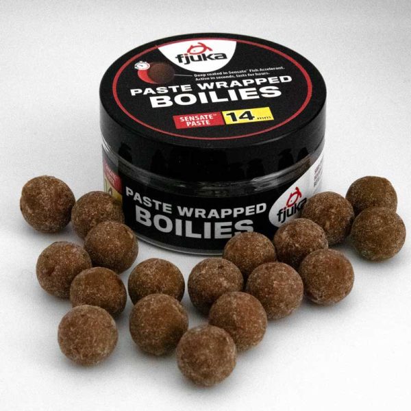 Fjuka Paste Wrapped Boilies Zinkend, Oplosbaar Haakaas 14mm