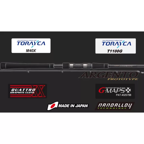 Graphiteleader Argento Prototype GLAPS-942ML 2,85m Fast 28gr 2-delige Spinhengel
