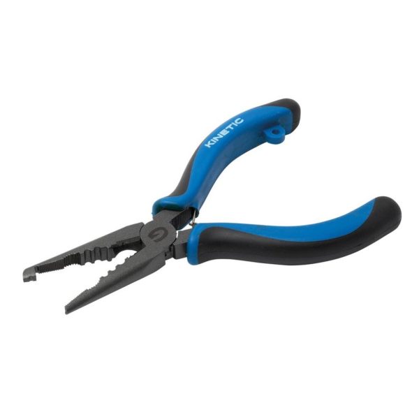 KINETIC CS Heavy Duty Splitring Tang 16,51cm Gebogen Neus Blauw/Zwart Tang
