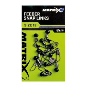 Matrix Feeder Bead Snap Links 12 Wartels 10 stuks