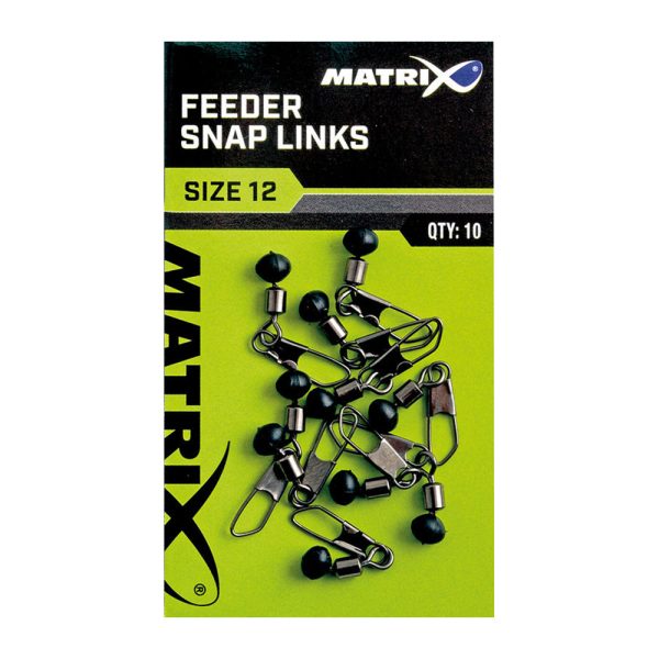 Matrix Feeder Bead Snap Links 12 Wartels 10 stuks