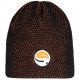 Guru - Skull Cap Zwart/Oranje - Gebreide muts - Herfstkleding, Winterkleding - Mutsen