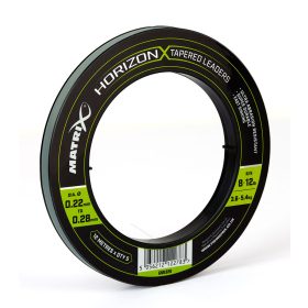   Matrix Horizon® X Tapered Leaders Matrix Horizon X Tapered Shock Leader - 8lb / 12lb (12m) x5 Monofilament lijn