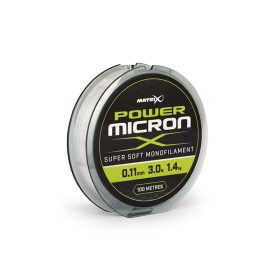 Matrix Power Micron X 0.11mm - 3.0lb 100m Monofilament lijn