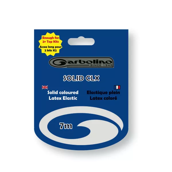 Garbolino ELASTIQUE LATEX COLORE vaste hengel elastiek 1,2 MM / vaste hengel massief elastiek