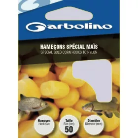   GARBOLINO SPECIAL GOLD CORN HTN 12 (SIZE 12 LINE 0,16mm) voorgebonden haak