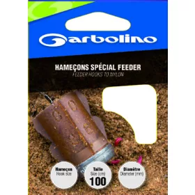   GARBOLINO FEEDER HOOKS 14 (SIZE 14 LINE 0,14mm) voorgebonden haak