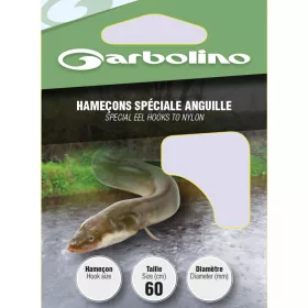   Garbolino - SPECIAL EEL L28 H4 - Monofil voorgeknoopte haak - Voorgeknoopte haak - Haak met weerhaak, Haak met plaatje