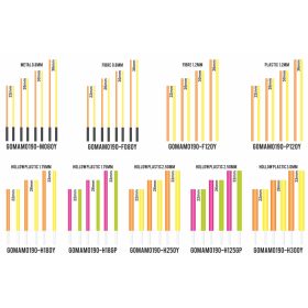   Garbolino Flotteurs Competition Series SP Holle Kunststof Antenne Set 2,50mm 6 stuks - Oranje en Geel in 3 maten