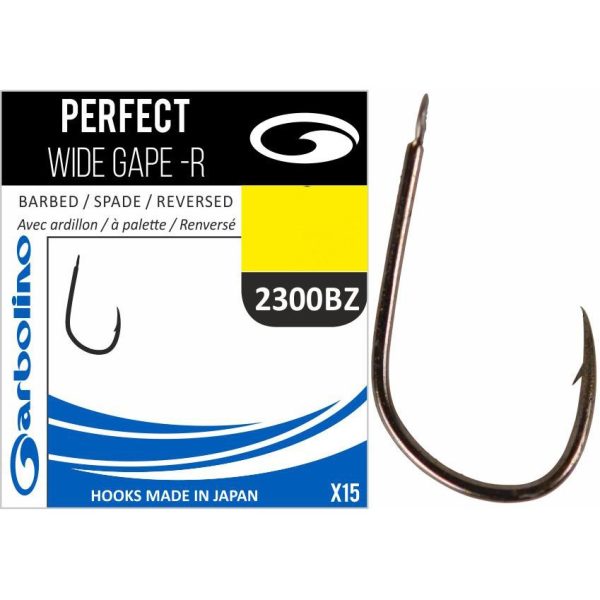 Garbolino Perfect Wide Gape-R 2300BZ 18 Plaatjes Met Weerhaak Karperhaak