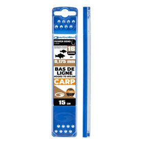   Garbolino Competition Hooks To Nylon 12 Schopje, Barbless Power Bend Carp Monofil Voorgebonden Haak 8 stuks