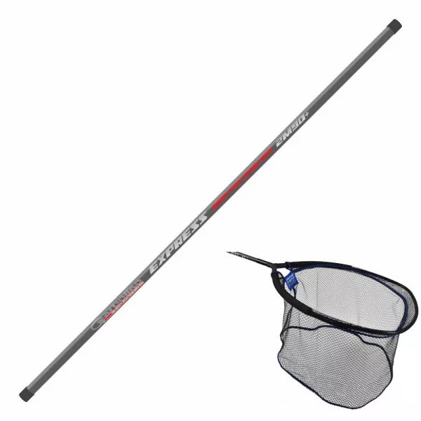 Garbolino Net Handle Express Carp Put Over Schepnetsteel 2,90m en Kop Set