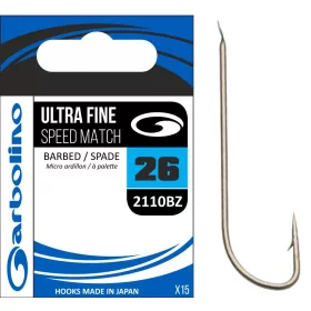 Garbolino ULTRA FINE SPEED MATCH 2110BZ -BARBED 22 haak