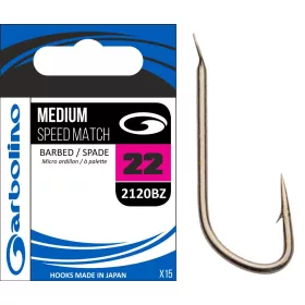 Garbolino MEDIUM SPEED MATCH 2120BZ - BARBED 18 haak
