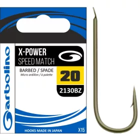   Garbolino 2130BZ haak 20 / X-POWER SPEED MATCH / ROUND BEND haak met lange steel