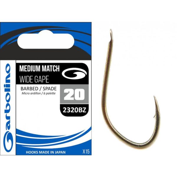 Garbolino 2320BZ haak 20 / MEDIUM MATCH / WIDE GAPE