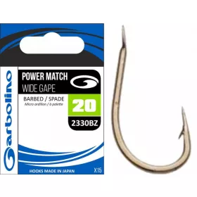 Garbolino 2330BZ 20 haak / POWER MATCH / WIDE GAPE