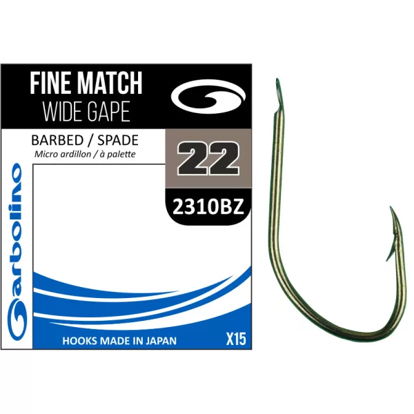 Garbolino FINE MATCH WIDE GAPE / 2310BZ 18 haak