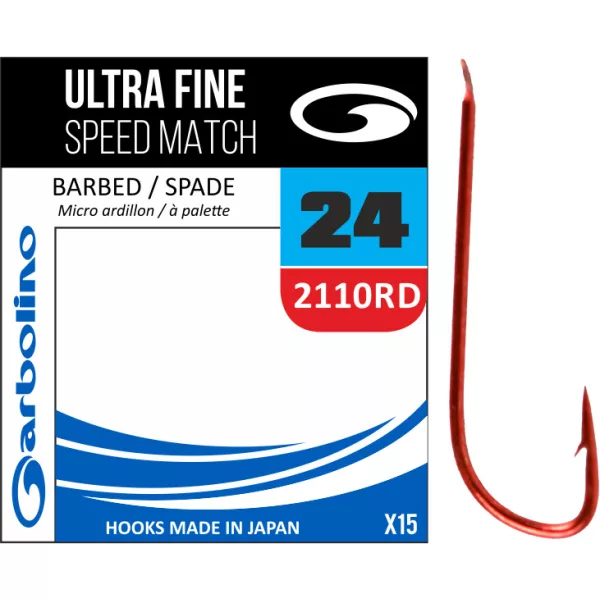 Garbolino Ultra Fine Red Speed Match/2110RD 18 haken