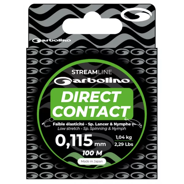 Garbolino - STREAMLINE TOC CONTACT - 100M - Hoofdlijn - Monofilament lijn - Forel lijn