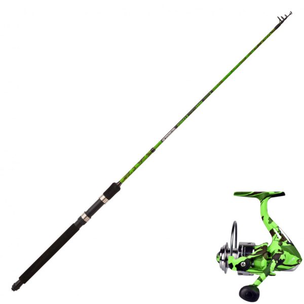 Garbolino Rod Jungle Telespin Hengel 1,5m en Molen Set
