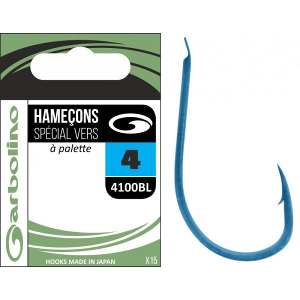 Garbolino - STREAMLINE TROUT HOOKS 4100BL - Spin-offset haak - Forelhaak - Haak met weerhaak, Haak met plaatje