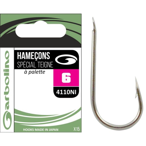 Garbolino - STREAMLINE TROUT HOOKS 4110NI - Spin-offset haak - Forelhaak - Haak met weerhaak, Haak met plaatje