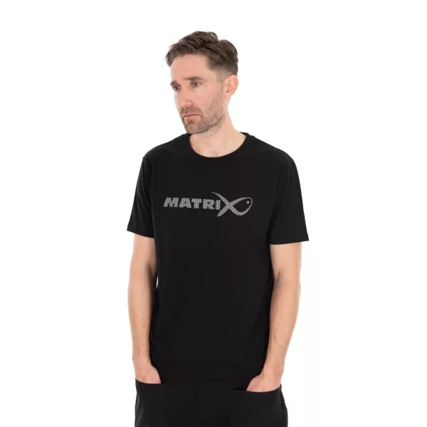 Matrix Large Fade Logo Fekete-Szürke Póló S