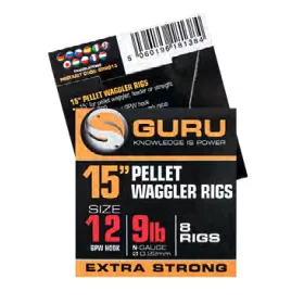   Guru Bait Band Ready Rig 15 voorgeknoopte haak - 38 cm - 18 GPW - 0,15mm