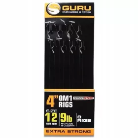   Guru QM1 Speed Stop Ready Rigs 4 voorgeknoopte haak - 10 cm - 16 QM1 - 7lb - 0,17mm