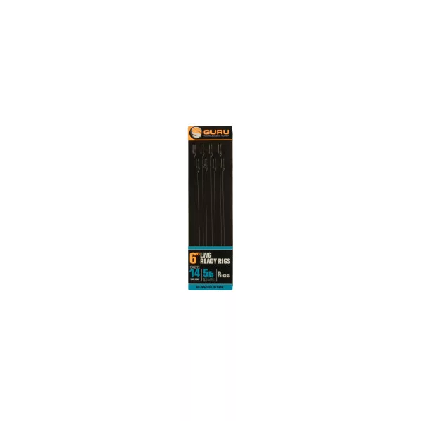 Guru LWGS Pole Rigs voorgeknoopte haak - 15cm - maat 18 - 0,13mm
