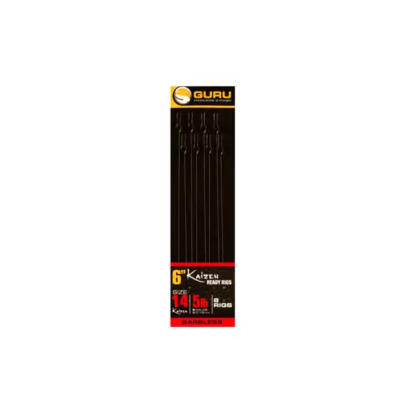 Guru Kaizen Pole Rigs voorgebonden haak - 15cm - 18 - 0,13mm