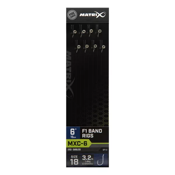 Matrix MXC-6 18 Barbloos, Met oog 1,4kg 15cm Voorgeknoopte Haak 8 stuks