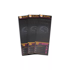   Guru F1 Maggot Hook Rig 20 met oog, weerhaakloze voorgeknoopte monofilament haak 8 stuks