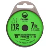 Guru QM1 Standard Hair 15 Size 14 (0.17mm) voorgeknoopte haak