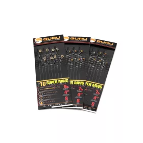   Guru SMWG Bait Bands 10 weerhaakloze, met oog monofilament voorgeknoopte haak 8 stuks
