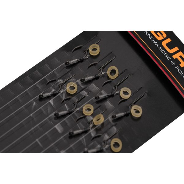 Guru SMWG Bait Bands 18 met oog, weerhaakloze monofilament voorgeknoopte haak 8 stuks
